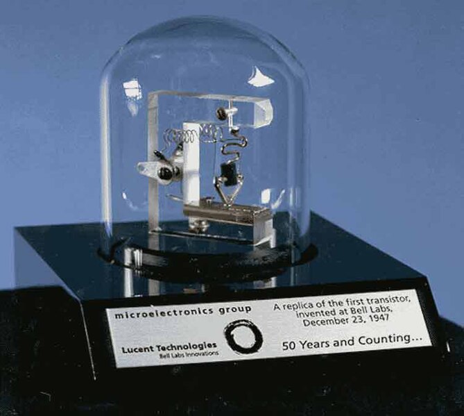File:Replica of first transistor.jpg